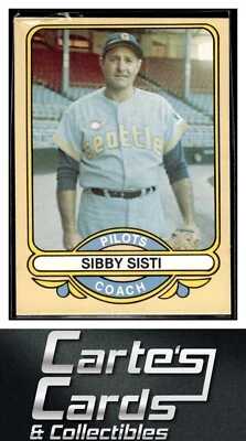 Sibby Sisti 1983 Renata Galasso 1969 Seattle Pilots #22    CO - Image 1 of 2
