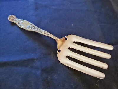 Tenedor de espárragos Whiting / Gorham Sterling "HERALDIC" 8 1/4" Foto 1 de 4