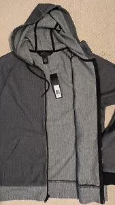 Neu Marc Jacobs Hoodie-Jacke mit durchgehendem Reißverschluss dunkelgrau Herren Medium M - Bild 1 von 5