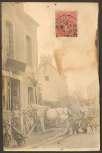 45 GIEN OU ALENTOURS ? CARTE POSTALE PHOTO POIRIER MARECHAL-FERRANT 1905 - Picture 1 of 2