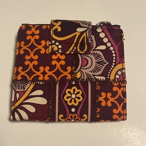 Tarjeta y moneda Vera Bradley Safari Sunset plegable de colección patrón de color nuevo con etiquetas vibrante - Imagen 1 de 7