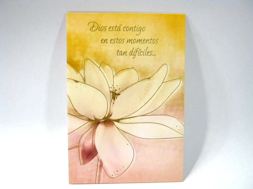 Spanish language Sympathy Condolences Funeral Thinking of You Greeting Card - Image 1 of 4