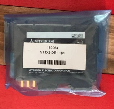Mitsubishi ST1X2-DE1 MELSEC ST Series DC digital input plug-in module 24VDC  1pc - Image 1 of 4