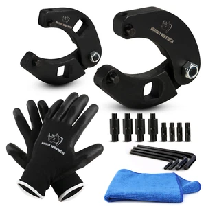 Rhino Gland Nut Wrench - Set of 2 Hydraulic Cylinder Spanner Wrench Adjustable - Picture 1 of 8