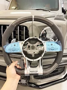 MERCEDES AMG OEM E63 S63 C63 CLS63 G63 GLC CLA CARBON FIBER URUS STEERING WHEEL - Picture 1 of 6