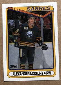 1990-91 Topps Alexander Mogilny #42 RC Rookie Card Buffalo Sabres - Picture 1 of 2