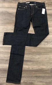 AG Adriano Goldschmied The Charlotte Straight Leg Blue Jeans Women's Size 27 NEW - Picture 1 of 13