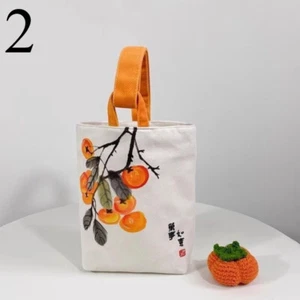 Chinese Style Handbag Double Side Print Bucket Bag Cloth Bucket Bag Handbag - Picture 1 of 17
