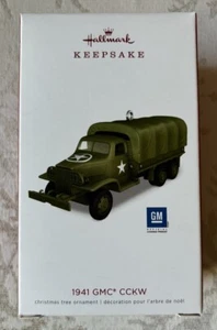 Hallmark 2018 GMC Army Cargo Truck CCKW 1941 Keepsake Ornament Die Cast Metal - Bild 1 von 1