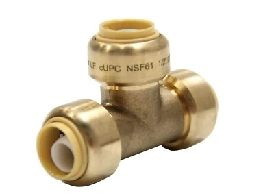 EFIELD-HOGER EFIELD 1 PC 3/4" Push Fit Tee PEX Fitting. Lead Free