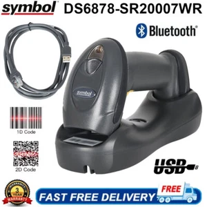 Symbol DS6878-SR20007WR Wireless Bluetooth 2D Barcode Scanner USB Kit mit Cradle - Bild 1 von 9