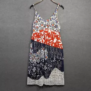 Vestido Anthropologie Maeve Isa para mujer 8 plisado floral midi sin mangas estampados mixtos - Imagen 1 de 10