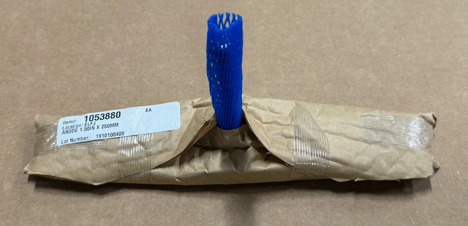DE NORA 1.50" (38.1mm) x 9.84" (250mm) Anode assembly Material: 30002955 - Image 1 of 4