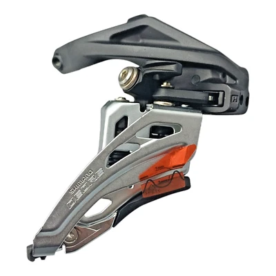 Shimano Deore Umwerfer FD-M617 34,9 mm Schelle Hoch 2 x 10 Fach Zug von vorne - Bild 1 von 4