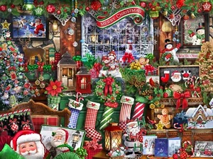 Vermont Christmas Company Weihnachten Sammlerstücke 550 Stück Puzzle - Bild 1 von 1