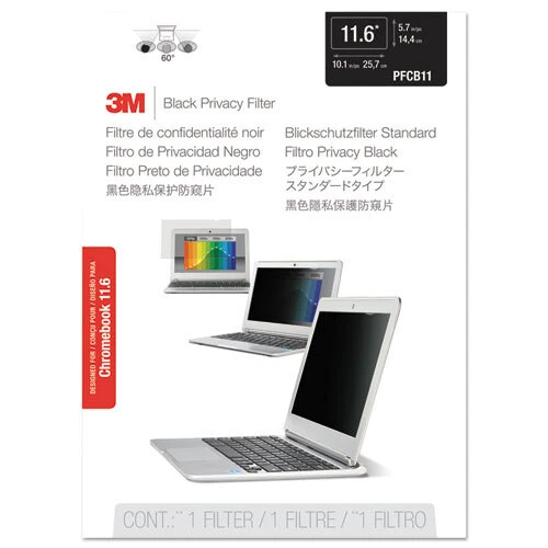 3M Frameless Black Privacy Filter 11.6" inch Notebook Laptop Brand New Sealed - Image 1 of 1