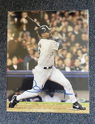 VINTAGE GREG VAUGHN AUTO SIGNED 8 x 10 PHOTO SAN DIEGO PADRES - Image 1 of 2