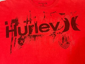 HURLEY Hombre Camiseta Roja Manga Corta TALLA L - GRANDE - Imagen 1 de 13