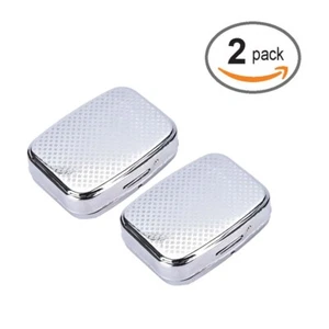 US 2Pcs Small Pill Box Medicine Organizer Portable Container Case Storage Holder - Picture 1 of 11