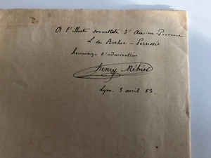 HENRY MEHIER GEDICHTE VERSAND DES AUTORS 1883 - Bild 1 von 3