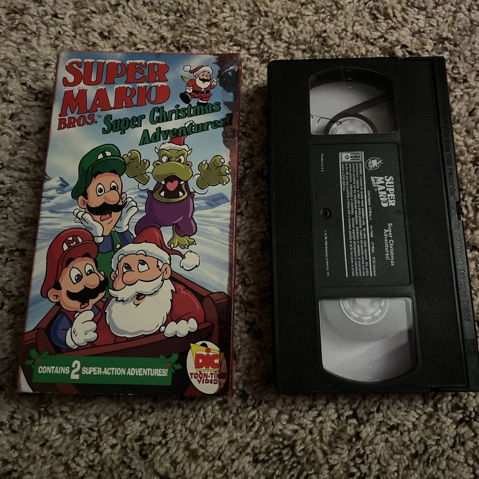 Super Mario Bros Super Christmas Adventure VHS DIC Toon Time Cartoon 1991 Video - Image 1 of 1