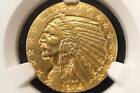 NobleSpirit NoReserve) GOLD 1914 $5 Indian gold NGC AU