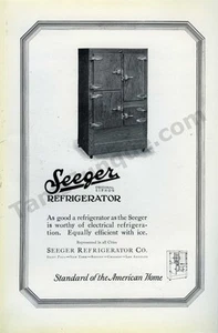 1925 Seeger Electric Refrigerator Freezer Old PRINT AD Wall Decor Idea! (4166) - Picture 1 of 1