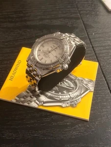 Breitling headwind Day-Date Edelstahl Automatik Armband Uhr Herren - Bild 1 von 5
