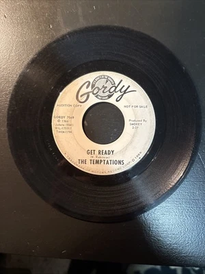 Very Rare! Audition Copy “Get Ready”- The Temptations VG+ 45 GORDY 7049     1966 - Image 1 of 4