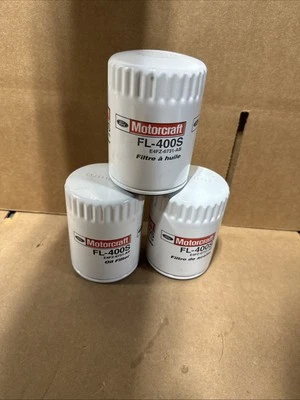 🔥OEM Engine Oil Filter Motorcraft FL-400-S  New Genuine Ford E4FZ6731A Set Of 3 - Image 1 of 4
