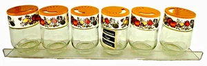 Vintage Gemco Spice of Life Glasstreuer mit Acrylgestell 70er Jahre, neu in Box (EE1) - Bild 1 von 12