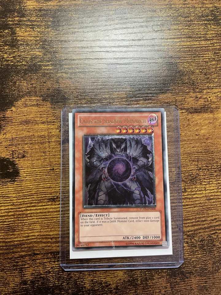 Yu-Gi-Oh! Caius The Shadow Monarch TU03-EN000 Ultimate Rare Foil Shift Euro  - Image 1 of 4