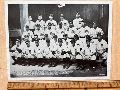 Оригинальная фотография бейсбольной команды чемпионов Американской лиги 1934 Detroit Tigers I.N.P - Изображение 1 из 4