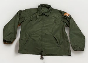 Vintage National Park Service Ranger Jacket Mens M Windbreaker Nylon Rain Coat - Picture 1 of 4