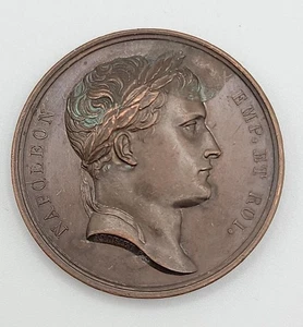 NAPOLEON EMP. ROI. FRANCE, PRUSSIAN FORTRESSES, Bronze Medal  41mm  - Picture 1 of 4
