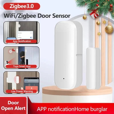Tuya Zigbee Security Protection Alarm Sensor Smart WiFi Door Vibration Detectors - Image 1 of 4