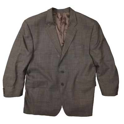 Chaps Ralph Lauren Men's 1980s Vintage Grey Wool Blazer size 48R - Image 1 of 4