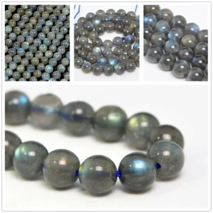 6/8/ 10mm Rainbow Labradorite Gemstone Round Loose Beads Reiki Energy Chatoyant - Bild 1 von 13