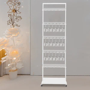 Champagner Display Halter, 5 Ebenen Mobiles Regal, 30 Weinglas Stielgläser Regal USA - Bild 1 von 20
