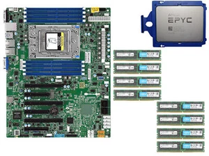 AMD epyc 7551P + Supermicro H11SSL-i +16G * 8 2133P DDR4 ECC REG - Bild 1 von 1