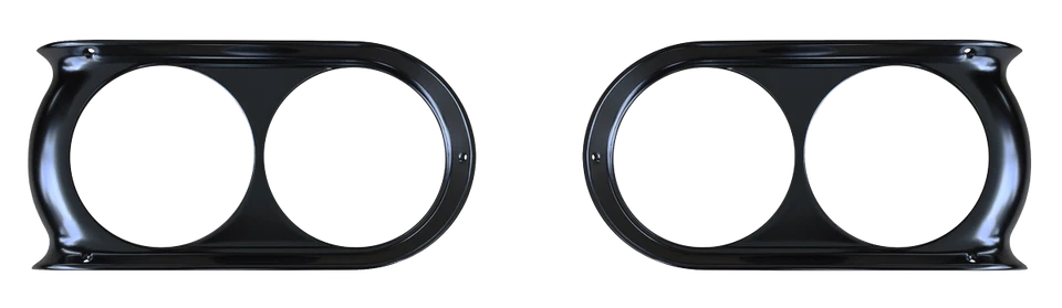 Paintable Headlight Bezel Set 1960-1966 GMC Pickup (Key Parts # 0848-058) - Image 1 of 1