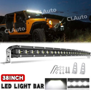 Slim 38"inch 6D Curved Led Light Bar Spot Beam Driving Lamp SUV ATV Boat 36" 40" - Picture 1 of 10