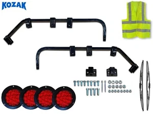 Black Angled Mud Flap Hanger Bracket with Hardwre Sold by Pair + Accessories - Picture 1 of 6