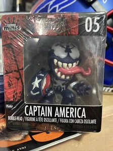 Funko Minis Marvel Venom #05 Captain America Blue Bobble-Head Figure NIB Sealed - Picture 1 of 3