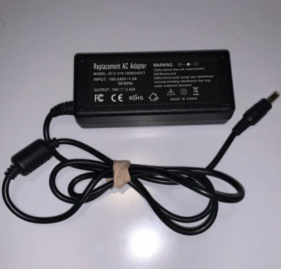 AC Adapter Supply Power Cord Battery Charger *No Power Cord*ST-C-070-19000342CT - Image 1 of 3