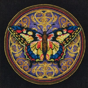 Dimensions Gold Petite Counted Cross Stitch Kit 6"X6"-Ornate Butterfly 18 Ct - Picture 1 of 1