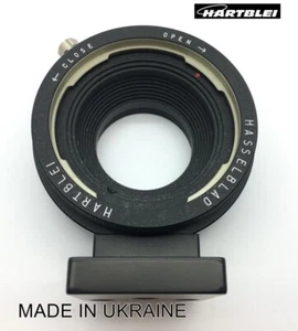 Hartblei Adapter Hasselblad V Objektiv auf Minolta MD Kamera mit Stativkragen - Bild 1 von 6