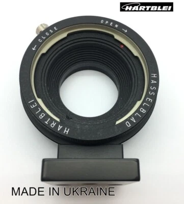 Hartblei Adapter Hasselblad V Lens to Minolta MD Camera with Tripod Collar - Image 1 of 4