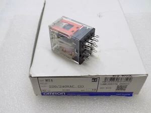 1x OMRON Relay MY4 220/240VAC (S) elektromagnetisch - Picture 1 of 5