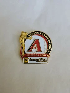 Arizona Diamondbacks Spring Training 2007 Lapel Pin Vantage West Credit Union - Picture 1 of 4